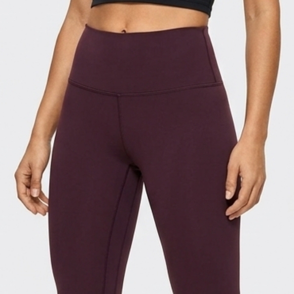 lululemon athletica Pants - lululemon athletica Plum Cropped High-Rise Leggings
